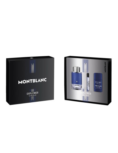 Montblanc - Coffret Explorer Ultra Blue - Eau de Parfum 3.4 OZ + 2 produits